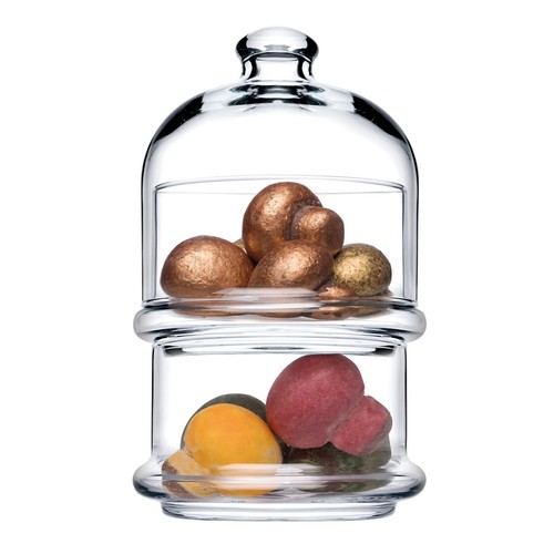 Pasabahce tier glass - 2-tier, cookie