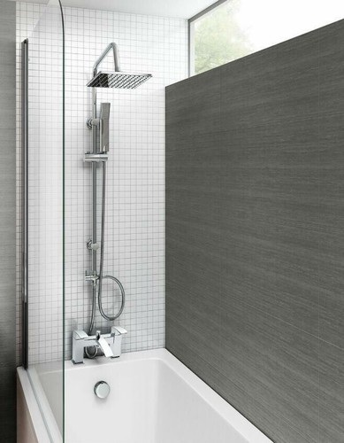 Modern chrome bath shower - chrome,