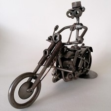 Metal Nuts & Bolts Biker