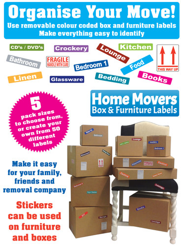 Moving home removal box - home,