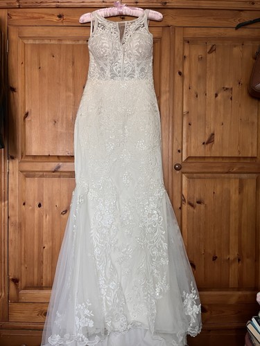 Ivory lace mermaid wedding - mermaid,