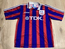 Crystal Palace FC 1996-1998 Adidas TDK Home Shirt Size Medium Used & Worn wear