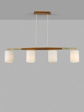 John Lewis Spindle 4 Pendant Diner Ceiling Light - Antique Brass {Scratched}