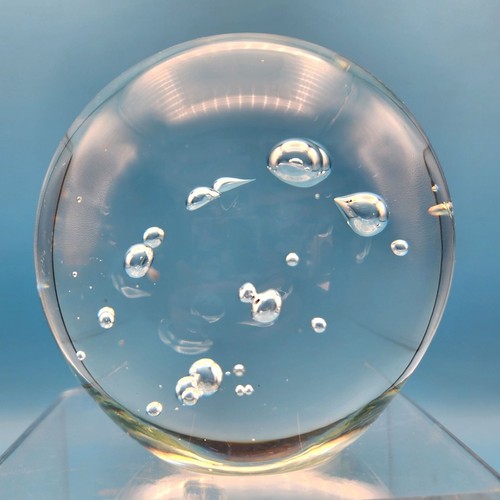 Art glass clear bubble - clear,