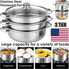 3 Tier Food Steamer with Lid