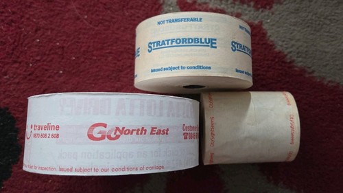 Bus ticket rolls - x,