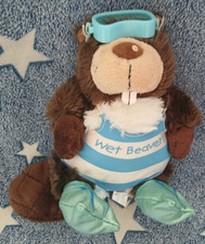 Carte Blanche Nice Beaver Wet Beaver Swimming Soft Toy Plush Novelty