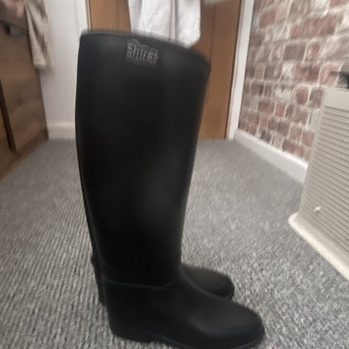 Shires black rubber long - rubber,