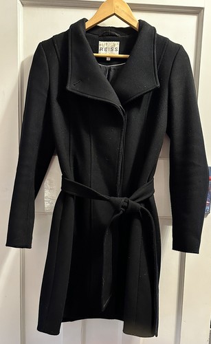 Reiss black coat - black,