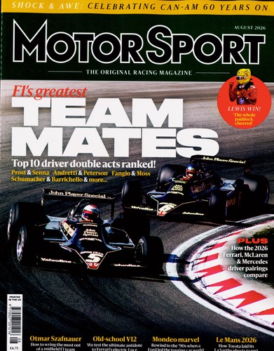 Motor sport magazine - sport, aug