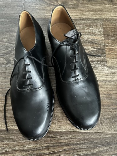 Black leather parade shoes - parade,