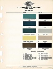 1950 MERCURY MONTEREY CLUB COUPE SPORT SEDAN CONVERTIBLE WAGON PAINT CHIPS (R-M)