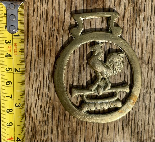 Vintage cockerel bugle horn - on,