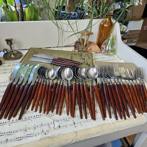 Vintage cutlery set canteen - vintage,