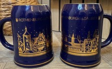 2 X German beer Steins/Hot Chocolate Mug Rothenburg Ob Der Tauber - Christmas 