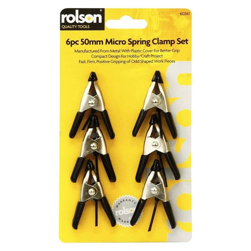 Rolson 6pc mini clamps micro - clamps,