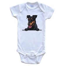 Manchester Terrier Dog Breed Cute One Piece Baby Bodysuit