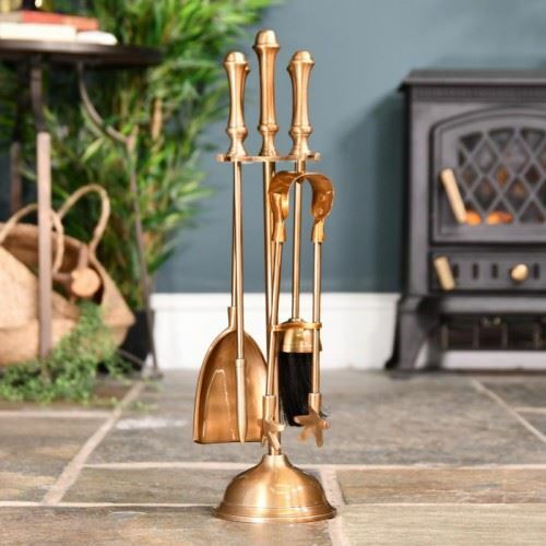 Traditional antique brass four - traditional,