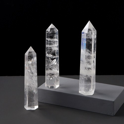 11cm large clear quartz - 9-11cm,