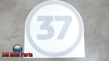 MINI Side Stripe '37' JCW Racing - BLACK 51142365018 SINGLE DECAL ONLY