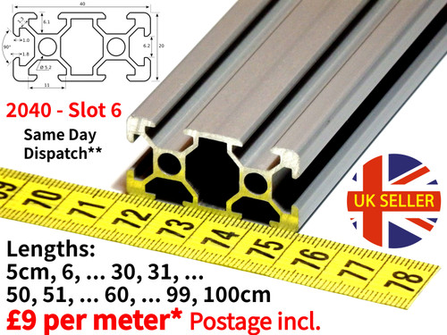 2040 aluminium extrusion - 2040,