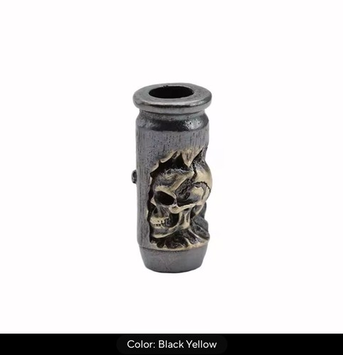 Skull cross bullet brass - skull,