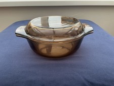 pyrex dish with lids Brown Casserole