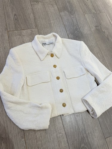 Zara white boucle - zara, tweed