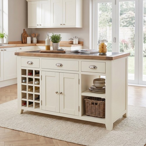 Kitchen island with black - kitchen,