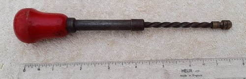 Vintage spiral push drill - vintage, –