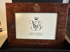Stunning Wooden Venice Simplon ORIENT EXPRESS British Pullman Train Photo Frame