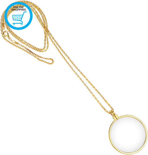 Magnifying glass necklace - 5x,