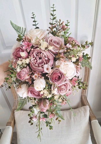 Silk wedding flower set - silk,