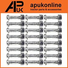 24x Wheel Rim Bolts Nuts 5/8" for David Brown 1290 1294 1390 1394 1410 Tractor