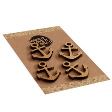 4 Pack - Nautical Anchor