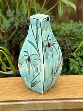 Cobridge Stoneware Rare Blue Trial Design 13.5cm Vase By Anita Harris c2002