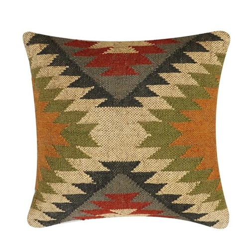 Vintage throw pillow jute - vintage,