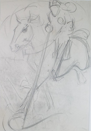 Original pencil drawing - original,