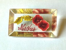 Vintage Reverse Carved lucite