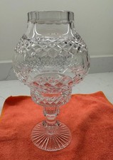 TYRONE  CRYSTAL VINTAGE  CANDLE  HOLDER EXCELLENT CONDITION @ 8” tall