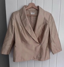 Kaliko Jacket Top Champagne Gold Cruise Wedding Size 12 Excellent Condition