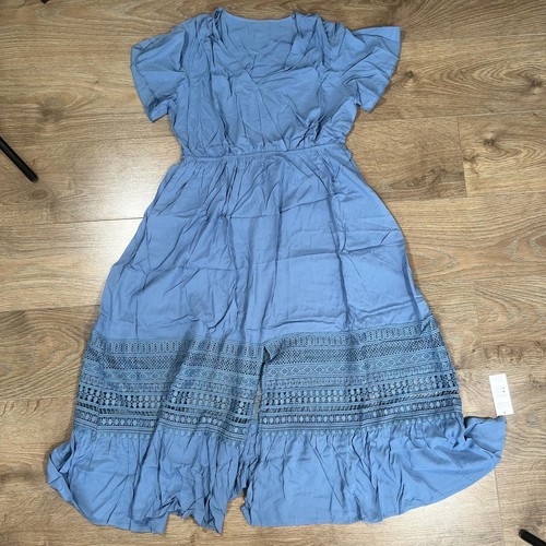 Cupshe blue lace trim - cupshe,