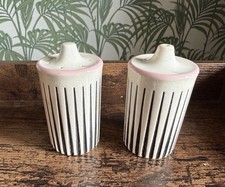 Vintage Hornsea John Clappison Coronet Salt & Pepper Pots Shakers MCM Retro