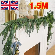Christmas Garland Real Touch Norfolk Pine Artificial Greenery Garland NEW
