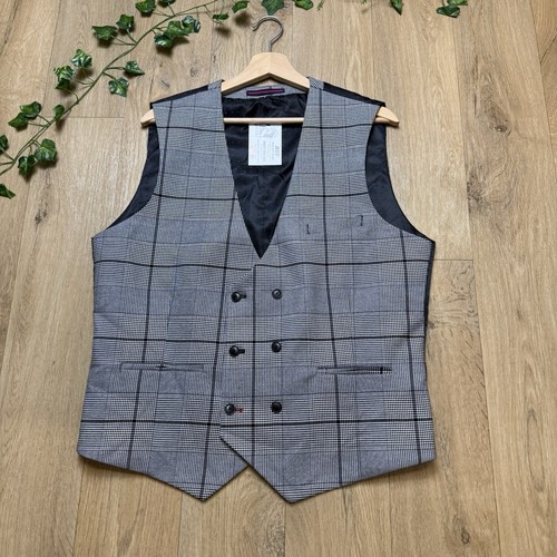 Men checked waistcoat - waistcoat, size