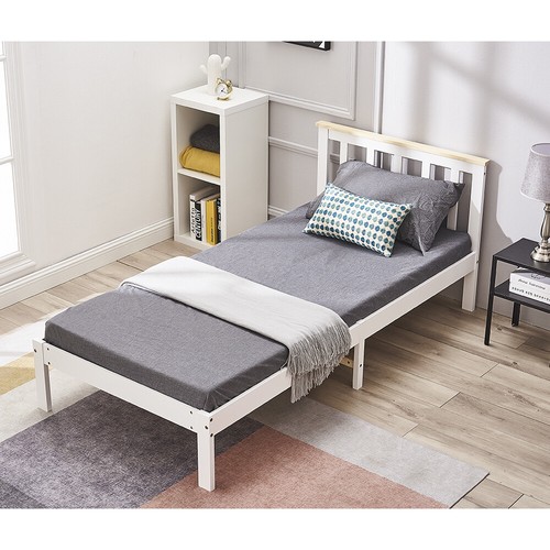 Solid wooden bed frame - solid, 3ft