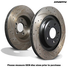 REAR DRILLED GROOVED 330MM