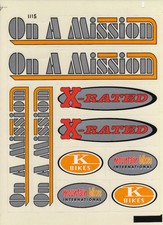 BMX BIKE BICYCLE STICKERS