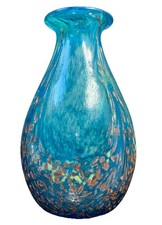 DALE TIFFANY GLASS VASE BLUE