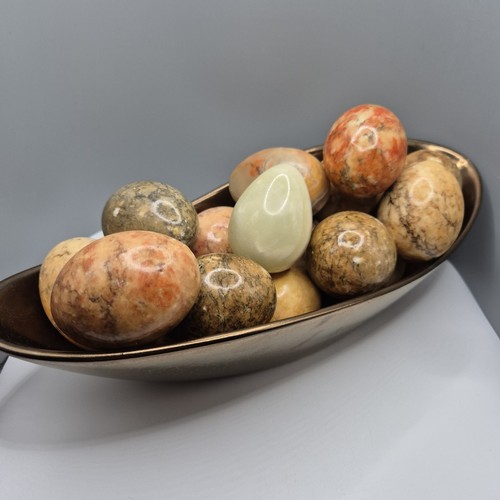 Polished marble eggs - 14,
